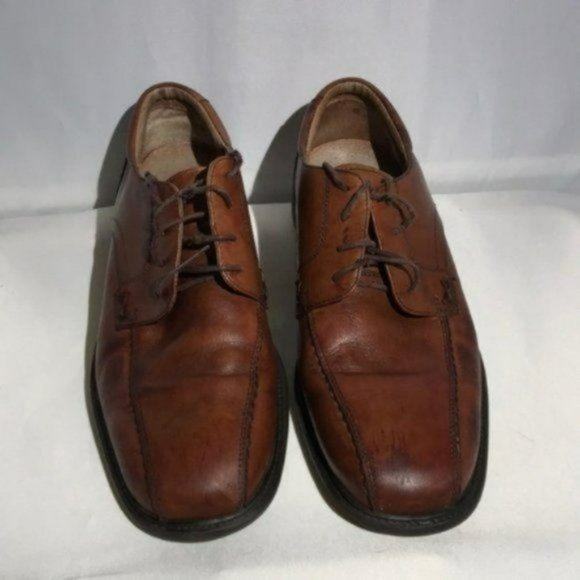 Bostonia Bicycle Toe Brown Leather Oxford Size 9M - Picture 7 of 7